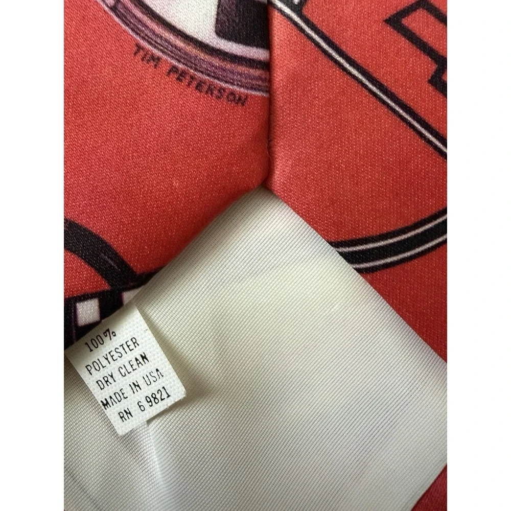 Chevrolet Chevy Corvette Ralph Marlin Neckwear Tie Red Cars Vehicle AOP USA JBHS